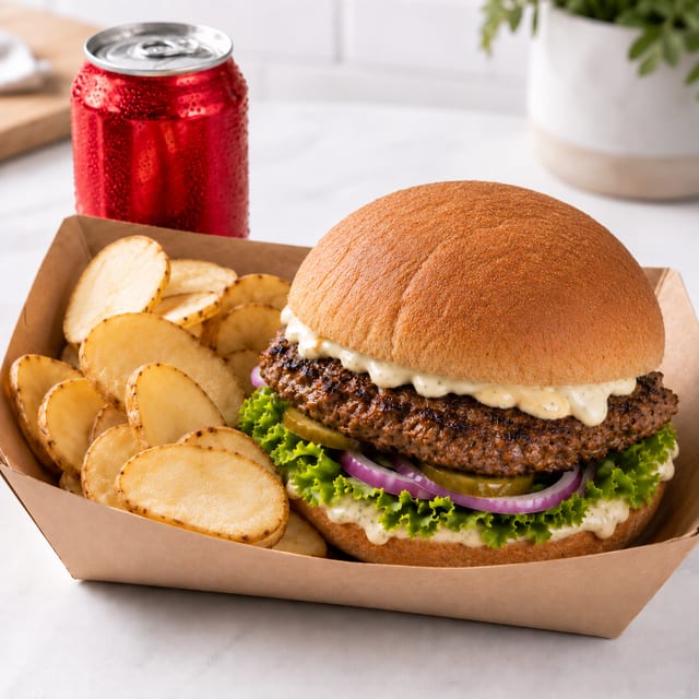 Croissant Gyro Burger.