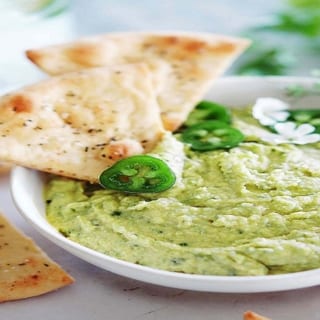 Cilantro Jalapeno Hummus Ⓥ (GF)